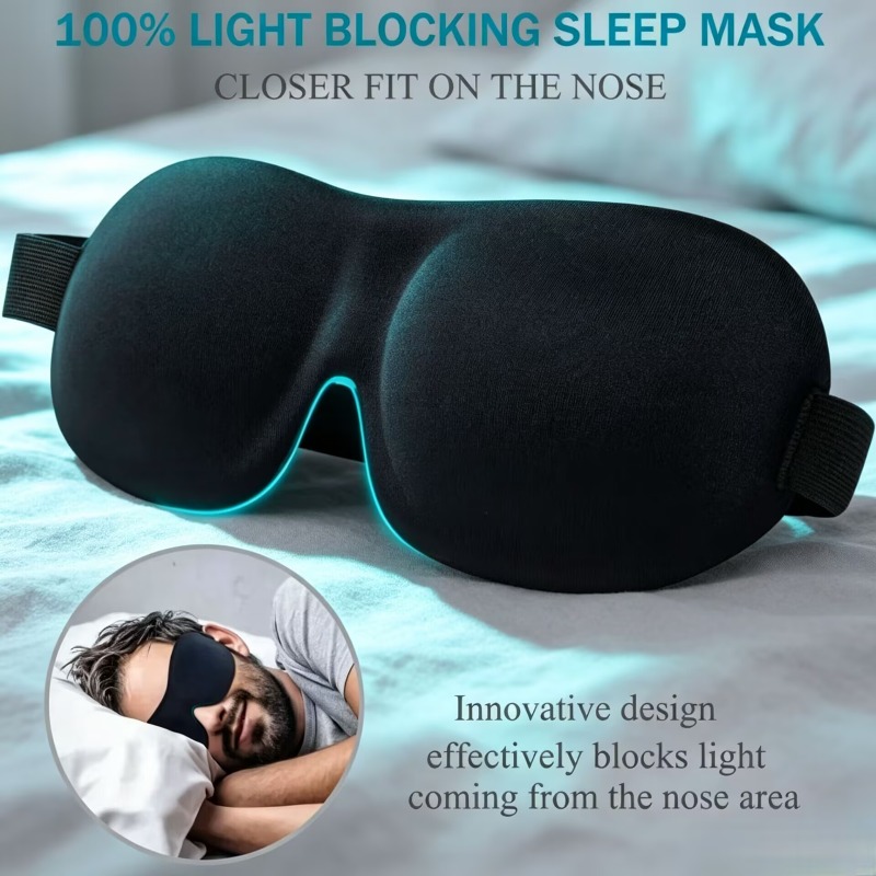 3D Printing Mask - Máscara de Dormir 3D, 2 Peças,