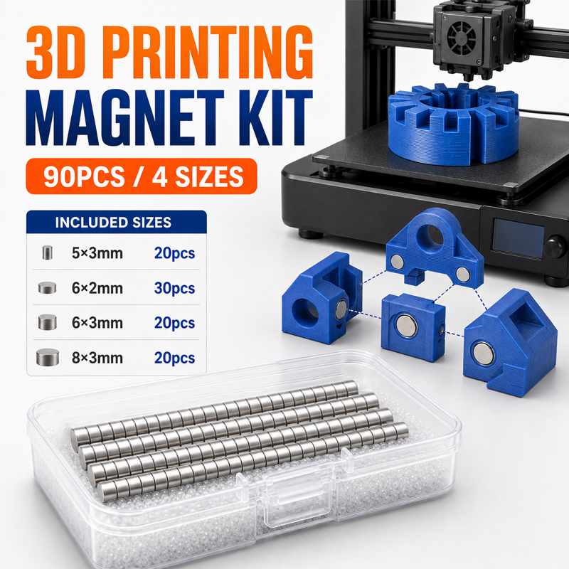 3D Printing Bambu Lab - Kit de Ímãs para Impressão 3D