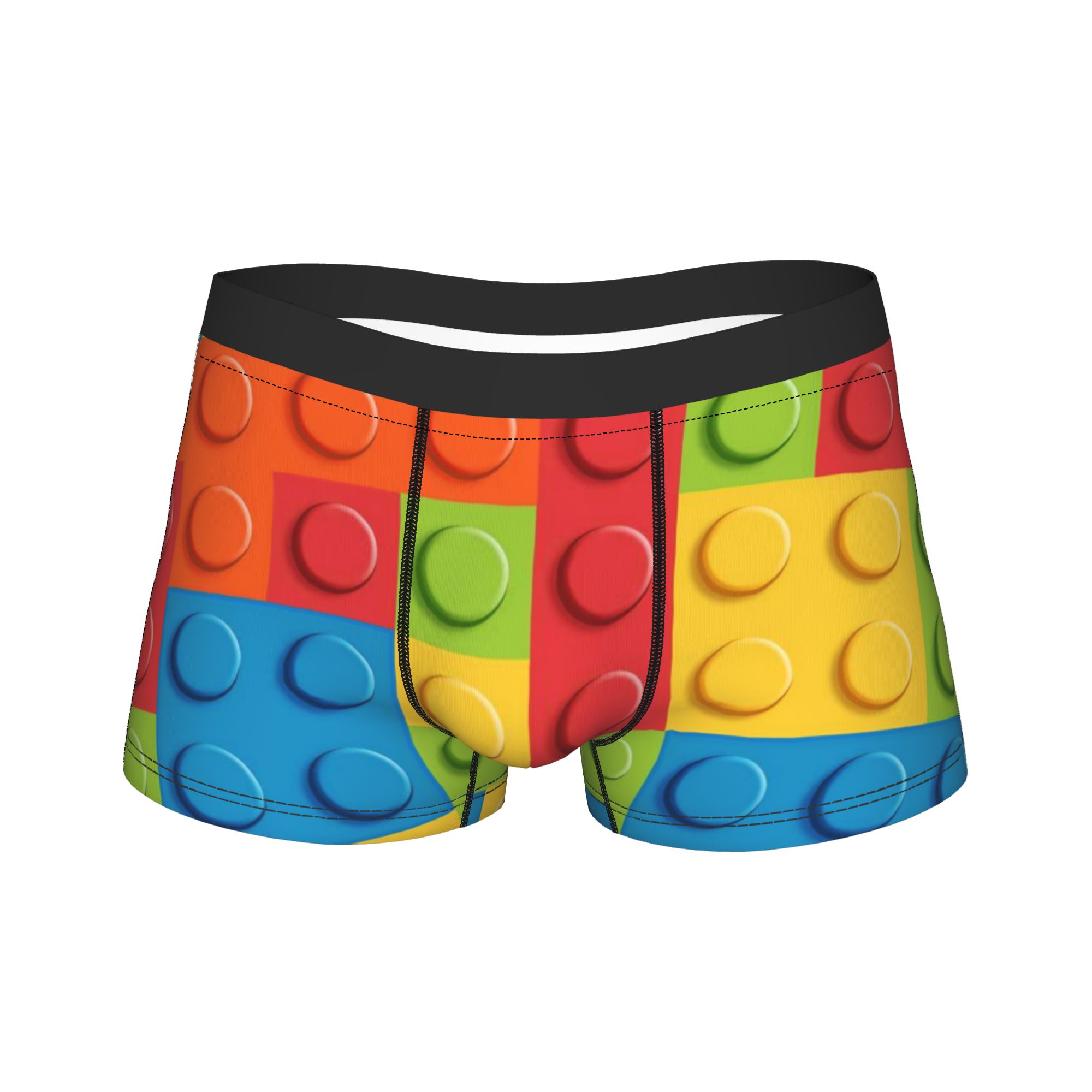 3D Printing Lego Bricks - Cuecas masculinas de qualidade, com textura