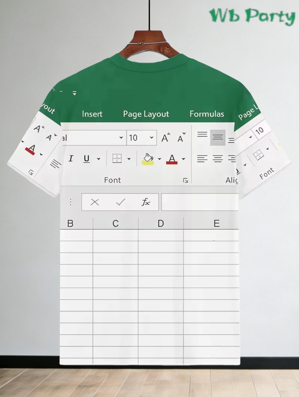 Casual excel tshirt para homem - 3D Printing Online Service avaliação e preço