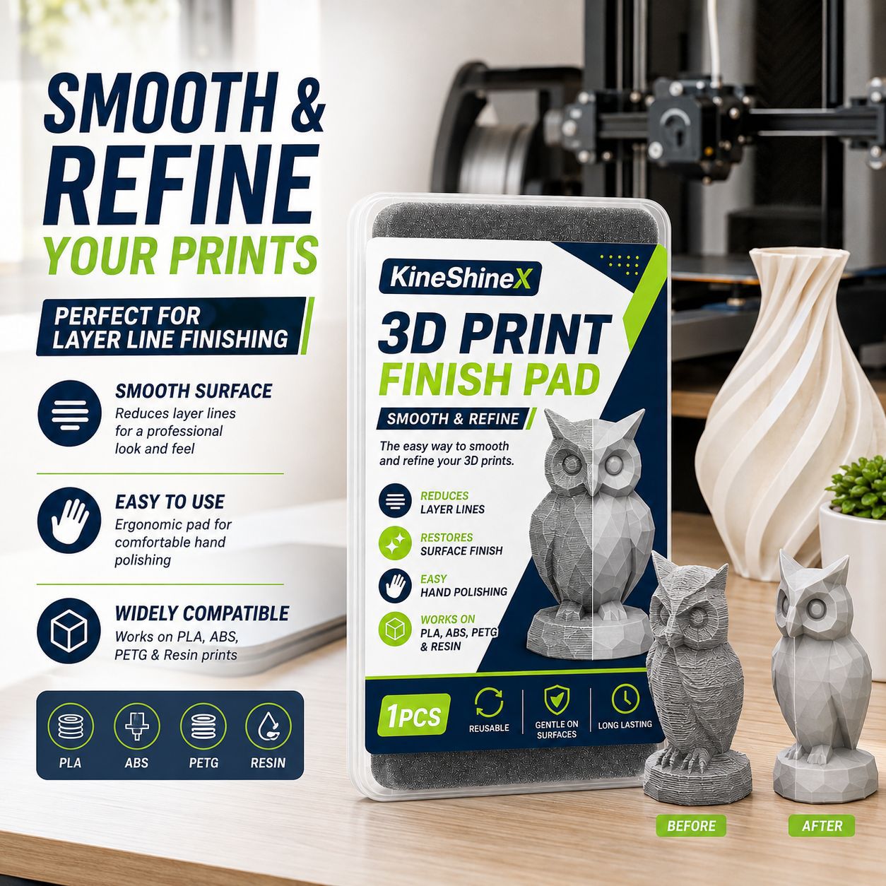 Almofada de Acabamento para Im - 3D Printing Bambu Lab avaliação e preço