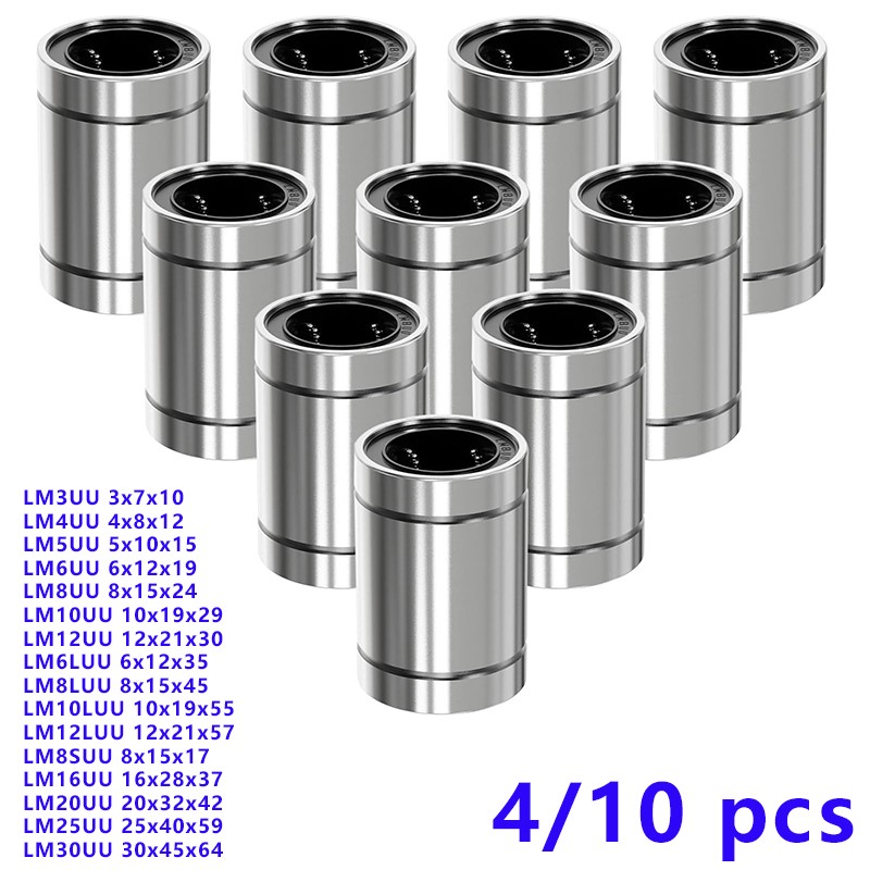 4/10 pçs lm8uu lm10uu lm16uu l - 3D Printing Guide avaliação e preço
